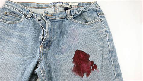 blood stain on jeans